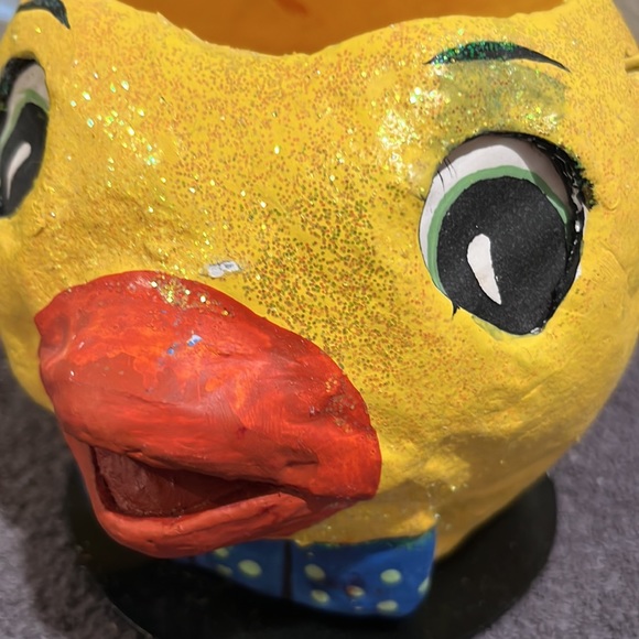 NWT Restoration Hardware Easter Chick Bucket Basket - Picture 6 of 9